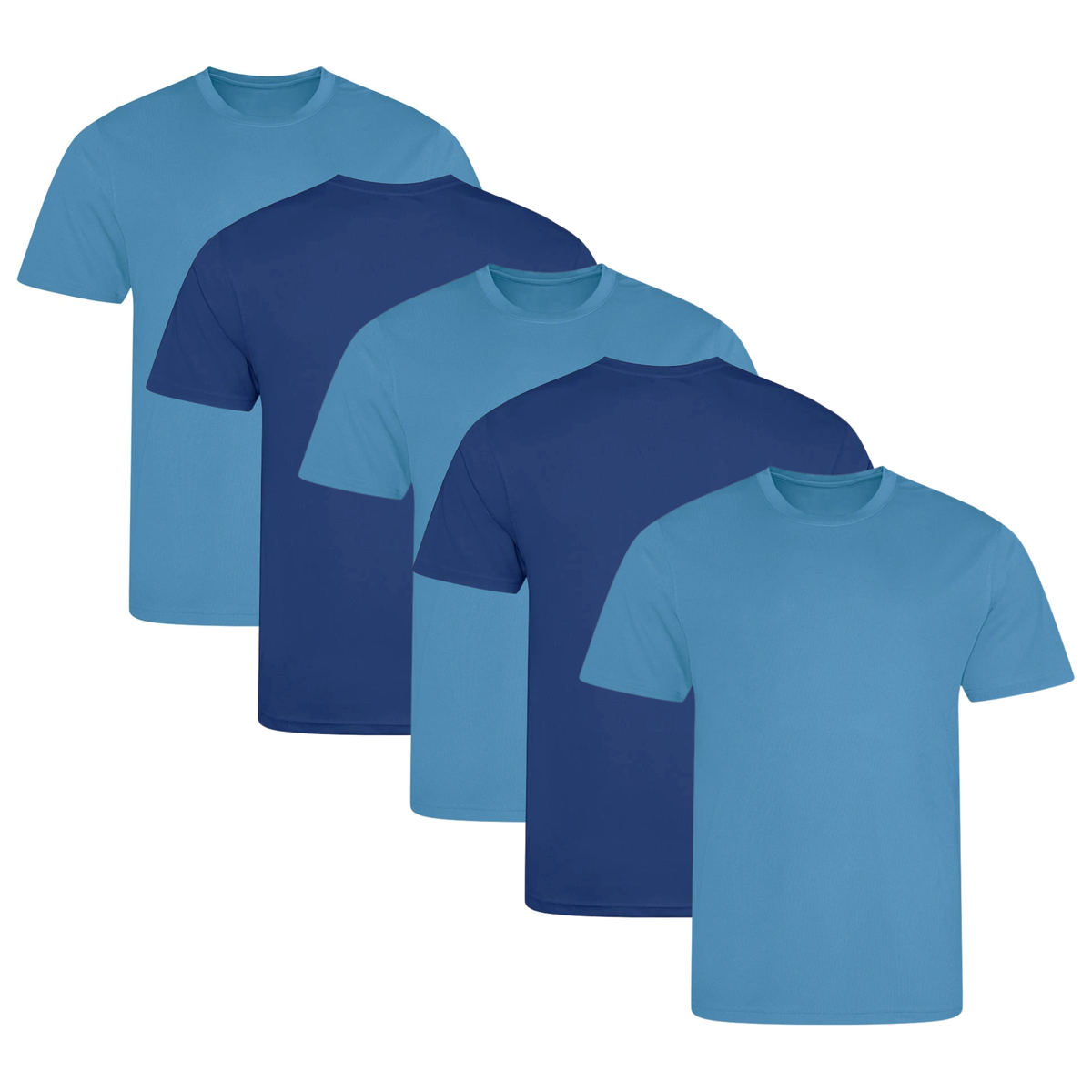5 AWDis Just Cool JC001 short-sleeve performance T-shirt with a crew neckline 