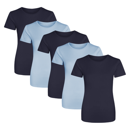 5 AWDis Just Cool JC005 ladies-fit performance T-shirt with short sleeves and a curved back hem