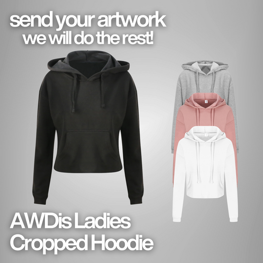 AWDis Ladies Cropped Hoodie
