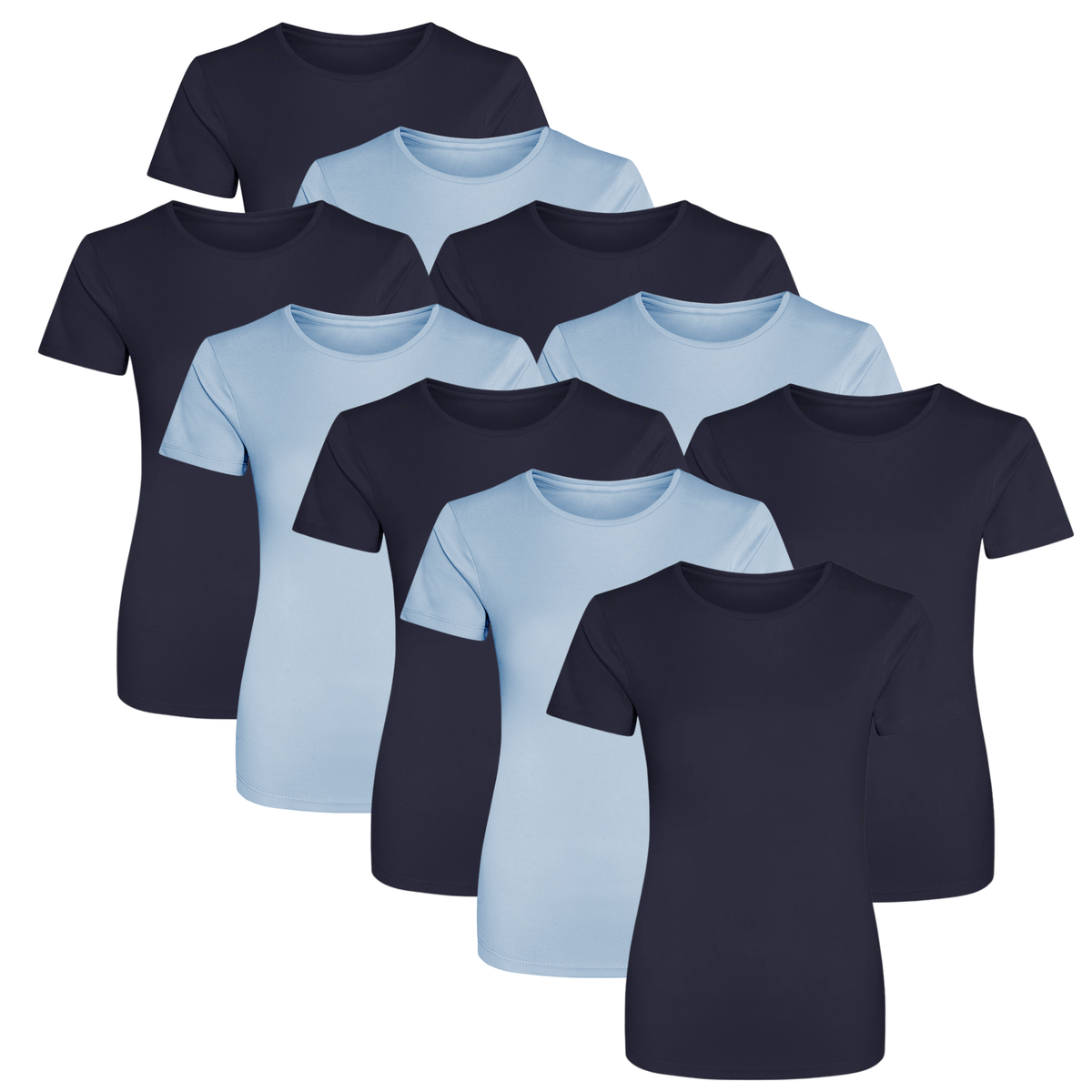 10 AWDis Just Cool JC005 ladies-fit performance T-shirt with short sleeves and a curved back hem