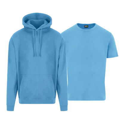 Pro RTX T-shirt and hoodie displayed together as a personalised two-piece workwear bundle