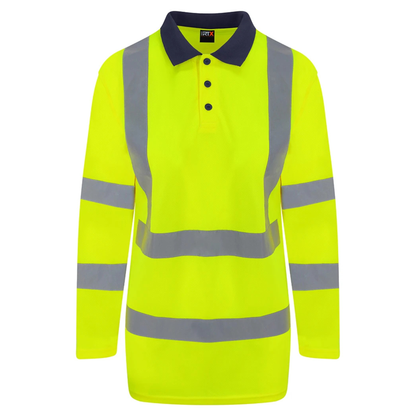 Pro RTX High Visibility Long Sleeve Polo Shirt