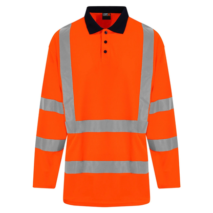 Pro RTX High Visibility Long Sleeve Polo Shirt